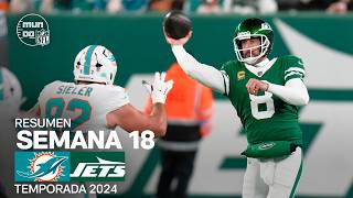 Miami Dolphins vs. New York Jets | Resumen NFL en español - Semana 18 | NFL Highlights 2024