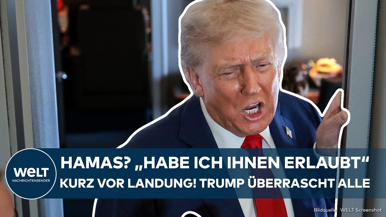 USA: Kurz vor Ankunft in Israel! Verblüffende Hamas-Aussage! US-Präsident Trump überrascht alle