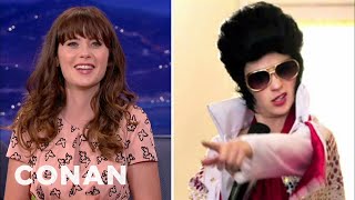 Zooey Deschanel Channels Elvis