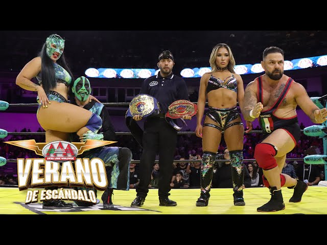 IGUANA y LA HIEDRA vs SANTINO MARELLA y LOLA VICE | Lucha Libre AAA