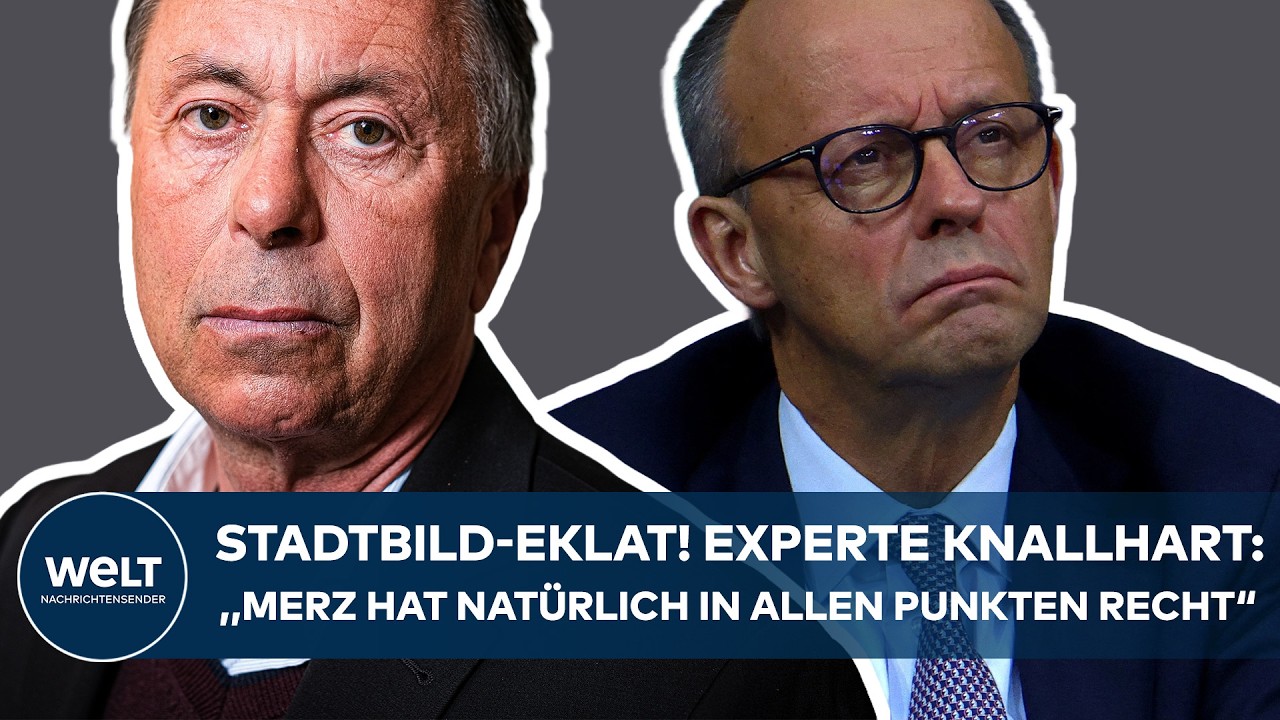 "STADTBILD"-DEBATTE: "Merz hat in allen Punkten recht!" Medienexperte Bolz verteidigt Kanzler