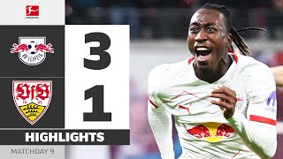 Diomande & Co. On A MISSION! | RB LEIPZIG — VFB STUTTGART | Highlights | Matchday 9 – Bundesliga