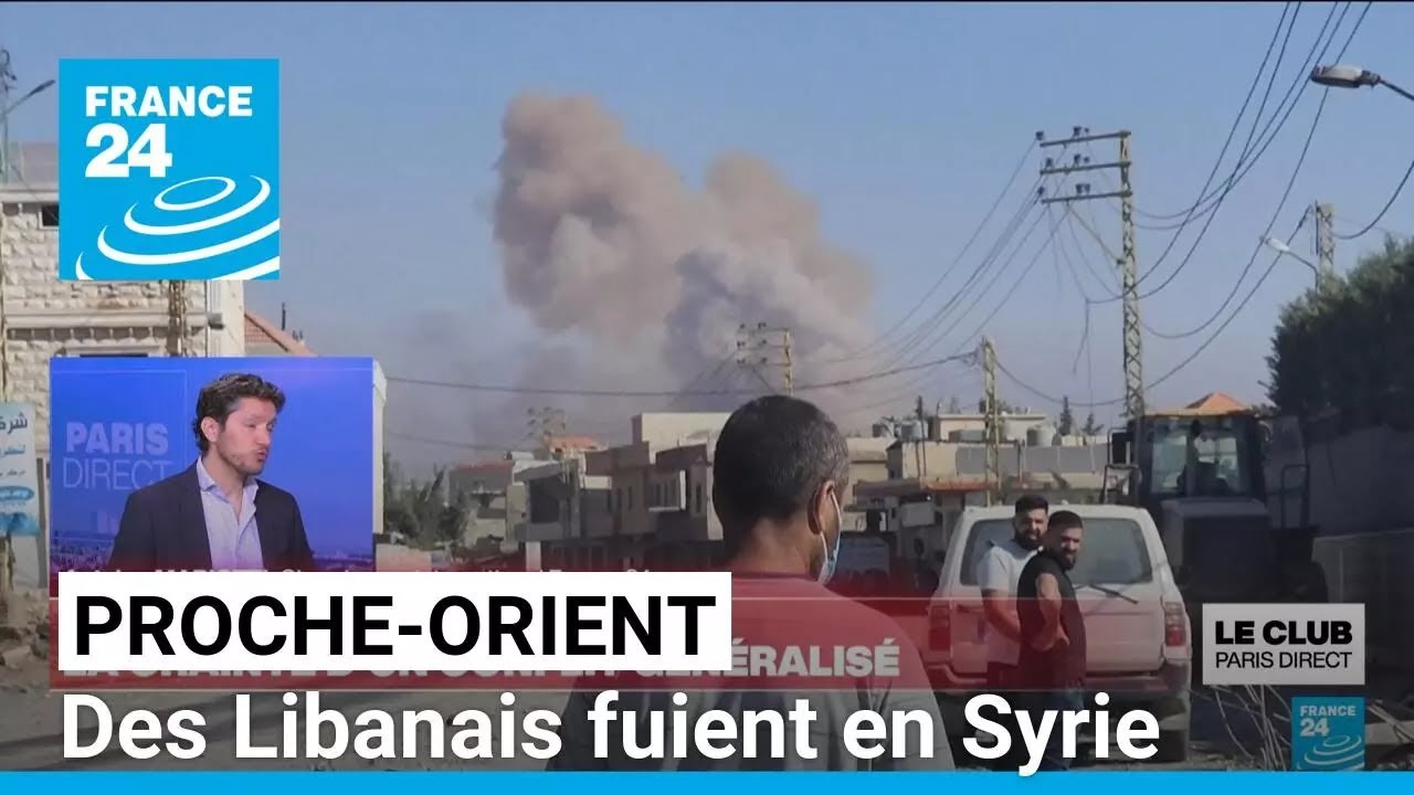 Conflit au Proche-Orient : des centaines de personnes arrivent en Syrie depuis le Liban