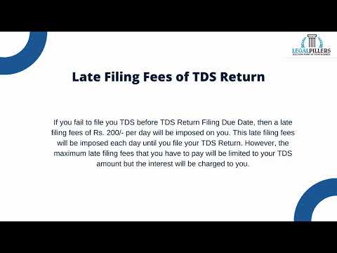 What is the TDS Return Filing Due Date for FY 2024-25?
