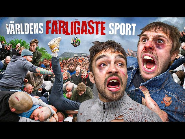 Vi deltar i världens våldsammaste fotbollsmatch