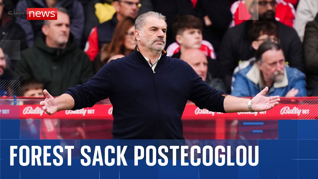 Nottingham Forest boss Ange Postecoglou sacked after eight games in charge