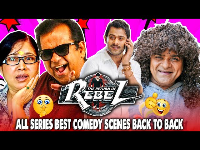 The Return of Rebel All Series Best Comedy Scenes Back To Back | Prabhas, Brahmanandam, Ali, Kovai