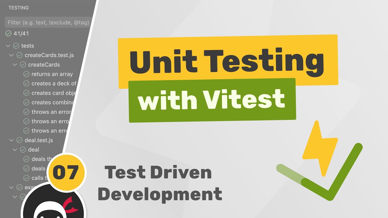 Unit Testing (Vitest) Tutorial #7 - Test Driven Development