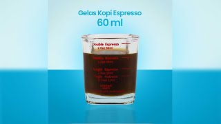 Pratinjau video produk One Two Cups Gelas Kopi Espresso Shot Glass Coffee Mug Cup 60ml - MD20