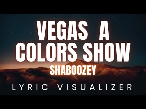 Shaboozey - Vegas  A COLORS SHOW | LYRIC VISUALIZER Version