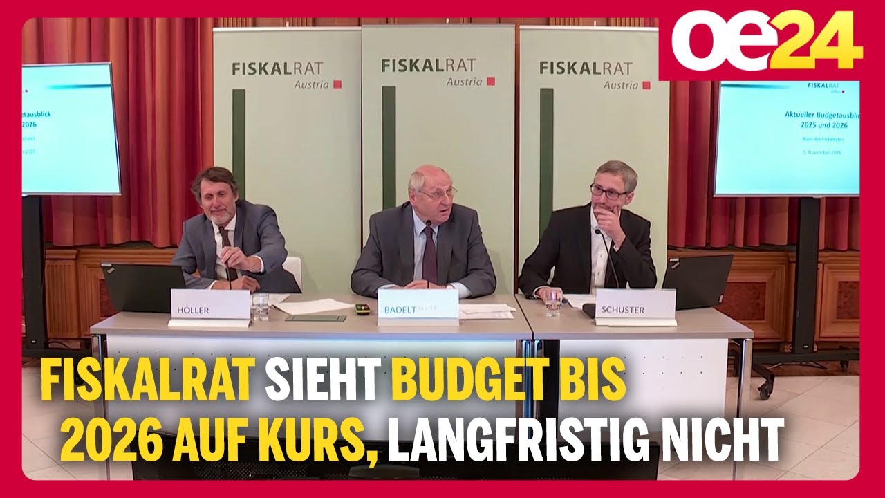 Fiskalrat sieht Budget bis 2026 auf Kurs, langfristig nicht