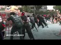 Six officers injured as protesters clash with police outside Israeli embassy in Mexico  - 00:46 min - News - Video