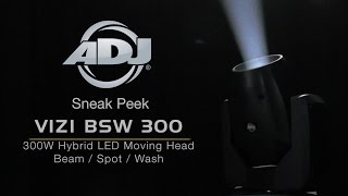 ADJ AMERICAN DJ VIZI BSW 300 Moving Head Hybrid LED with Gobo & Color Wheels in action - learn more