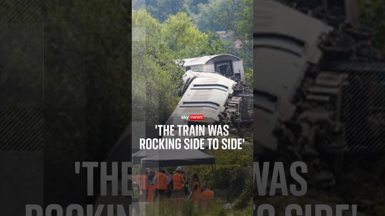 'The train was rocking side to side'