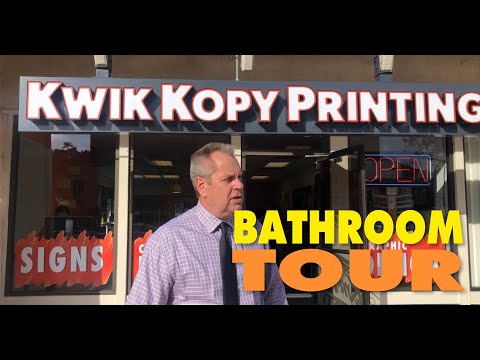 Bathroom Tour of Kwik Kopy Printing in Mission Viejo