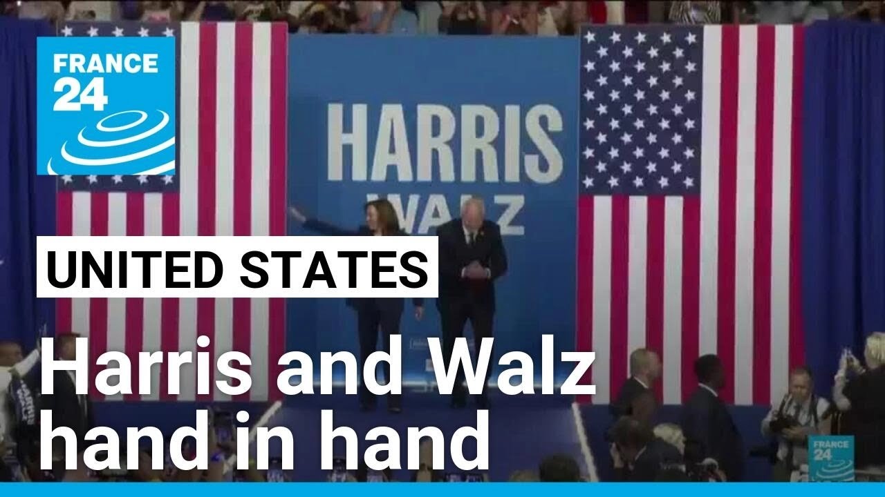 Democrats Harris, Walz campaign together for first time as White House ticket • FRANCE 24 English