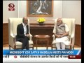 Microsoft CEO Satya Nadella meets PM Modi, IT Minister Ravi Shankar Prasad