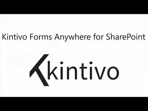 Put forms ANYWHERE, save to SharePoint. Kintivo Forms Anywhere for SharePoint (including Office 365) allows you to easily design SharePoint forms without code, including a responsive look & feel, branding and custom actions. Put forms ANYWHERE, save to SharePoint. Kintivo Forms Anywhere for SharePoint (including Office 365) allows you to easily design SharePoint forms without code, including a responsive look & feel, branding and custom actions.
