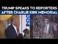 Charlie Kirk Memorial |  Trump Speaks To Reporters Onboard Air Force One After Kirk Memorial