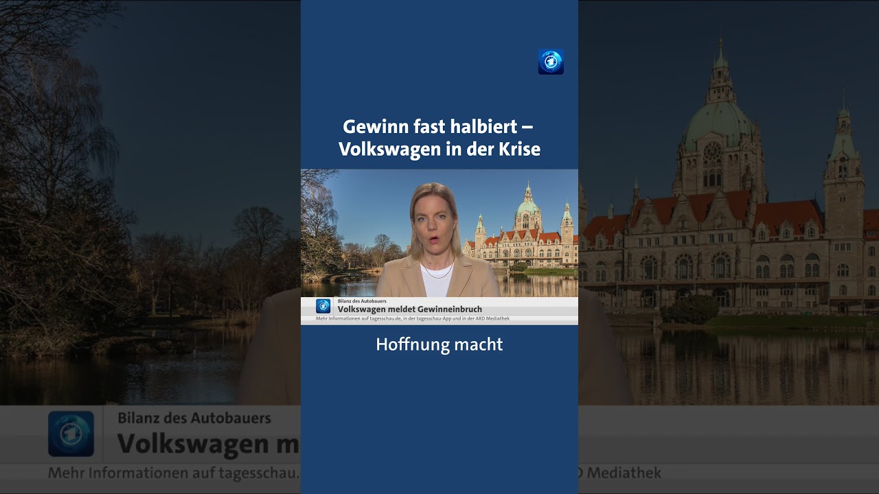 Volkswagen in der Krise: Gewinn fast halbiert tagesschau nachrichten news volkswagen autos