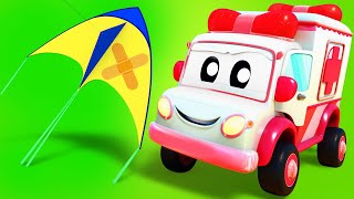 Mesto áut - Autíčka púšťajú draka