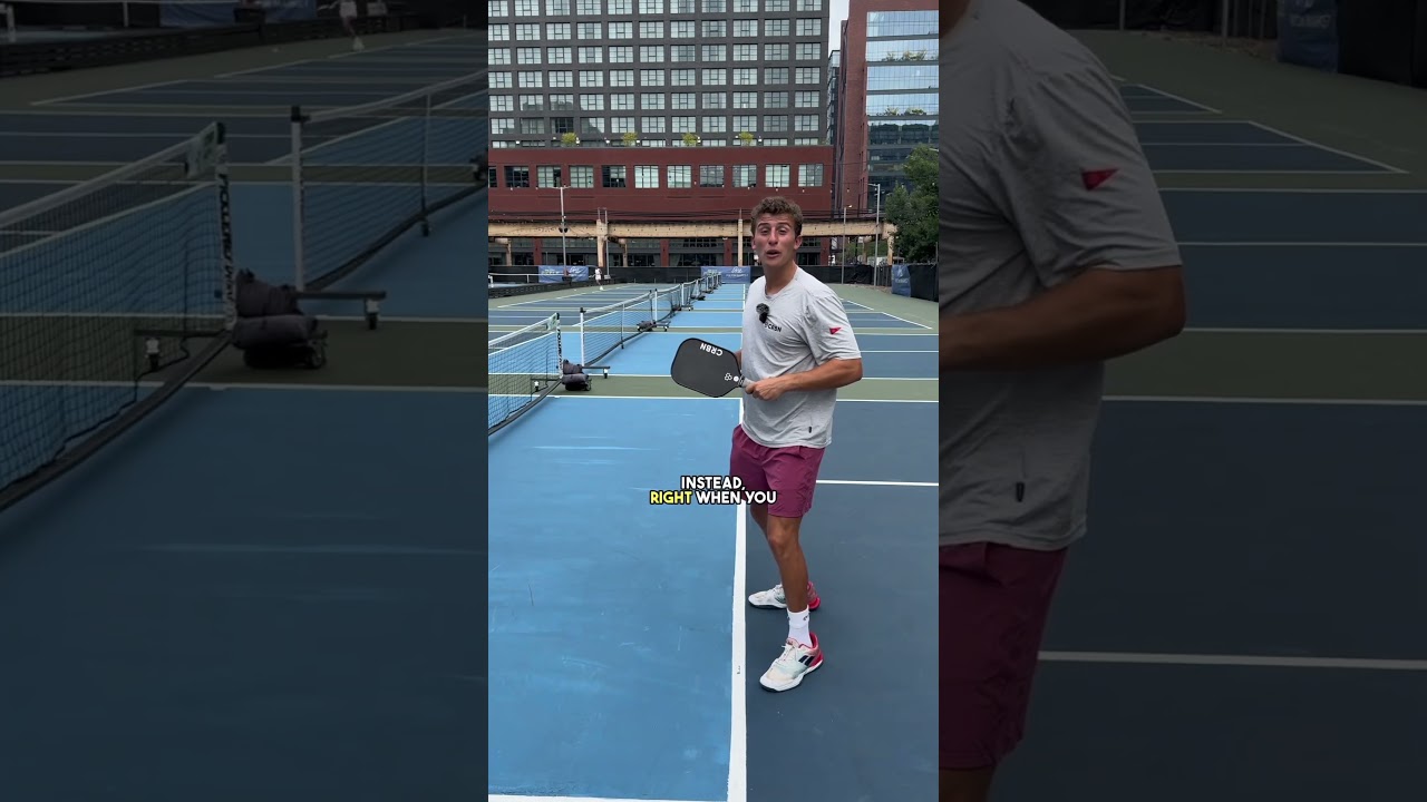 Missing Drives Into The Net? #pickleball #pickleballtips #shorts