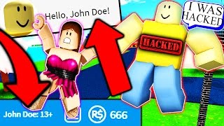 Playing As John Does Roblox Account I Hacked John Doe - john doe hacker roblox march 18