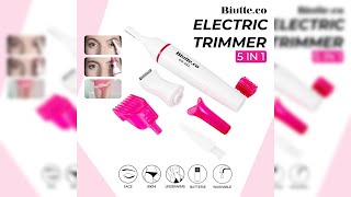 Pratinjau video produk Biutte.co 5in1 Trimmer Shaver Pencukur Bulu Tubuh Elektrik - GN-062