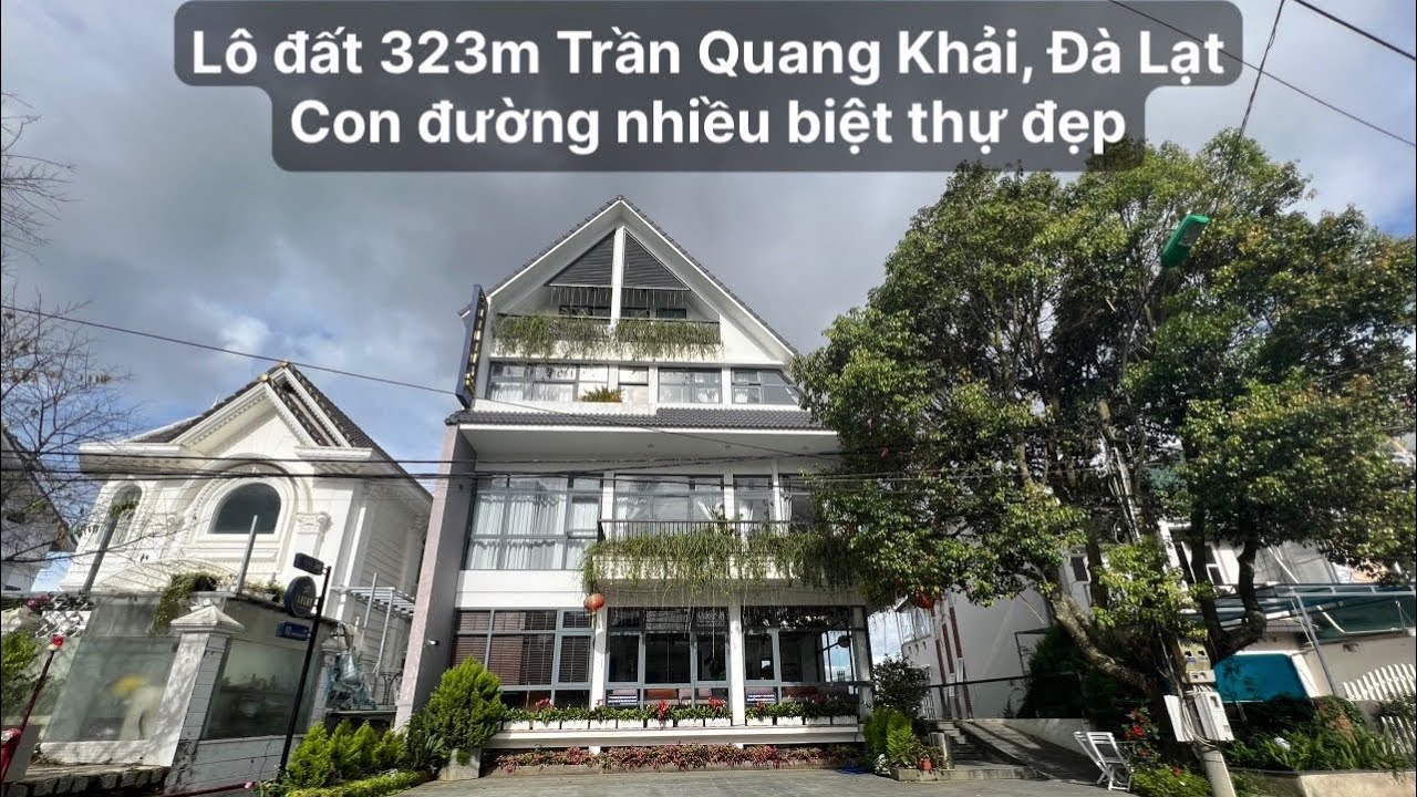 Lô đất biệt thự 325m tại Trần Quang Khải, P8 Đà Lạt. Đường nhựa 8m, khu vực xung quanh đã xây nhiều video