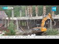 YSRCP Party Office Demolition in Tadepalli | TDP Leaders @SakshiTV - 17:24 min - News - Video