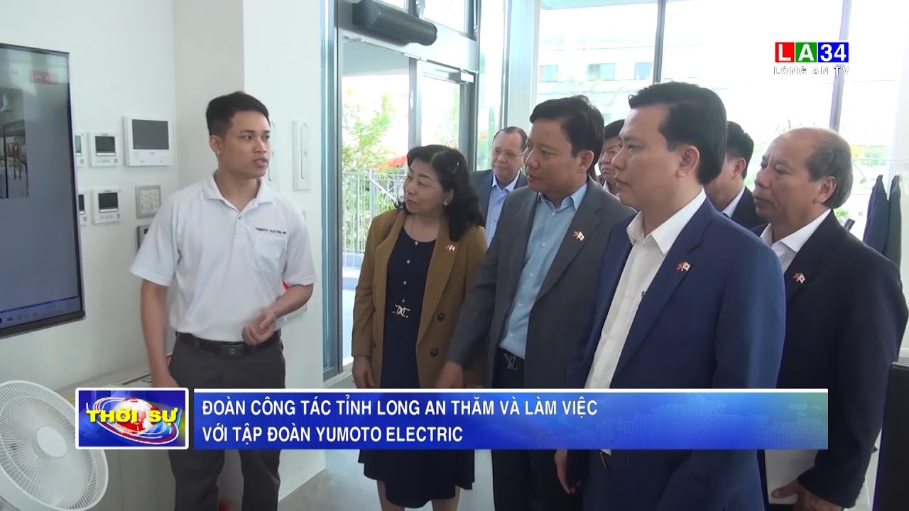 Đoàn công tác tỉnh Long An thăm và làm việc với Tập đoàn Yumoto Electric