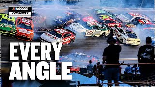 ALL Replays of the 19-Car Crash in Atlanta | 2025 NASCAR Cup Series