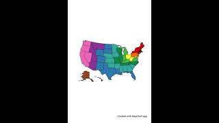 Day 5 of 50 how far are from each state Rhode Island
