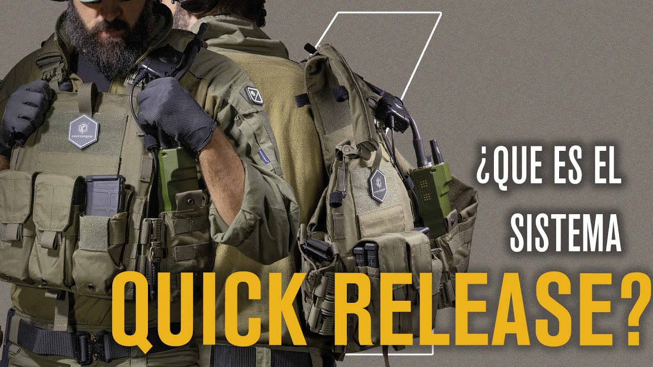 SISTEMA QUICK RELEASE EN CHALECOS DE AIRSOFT | EMERSONGEAR PLATE CARRIER 094K