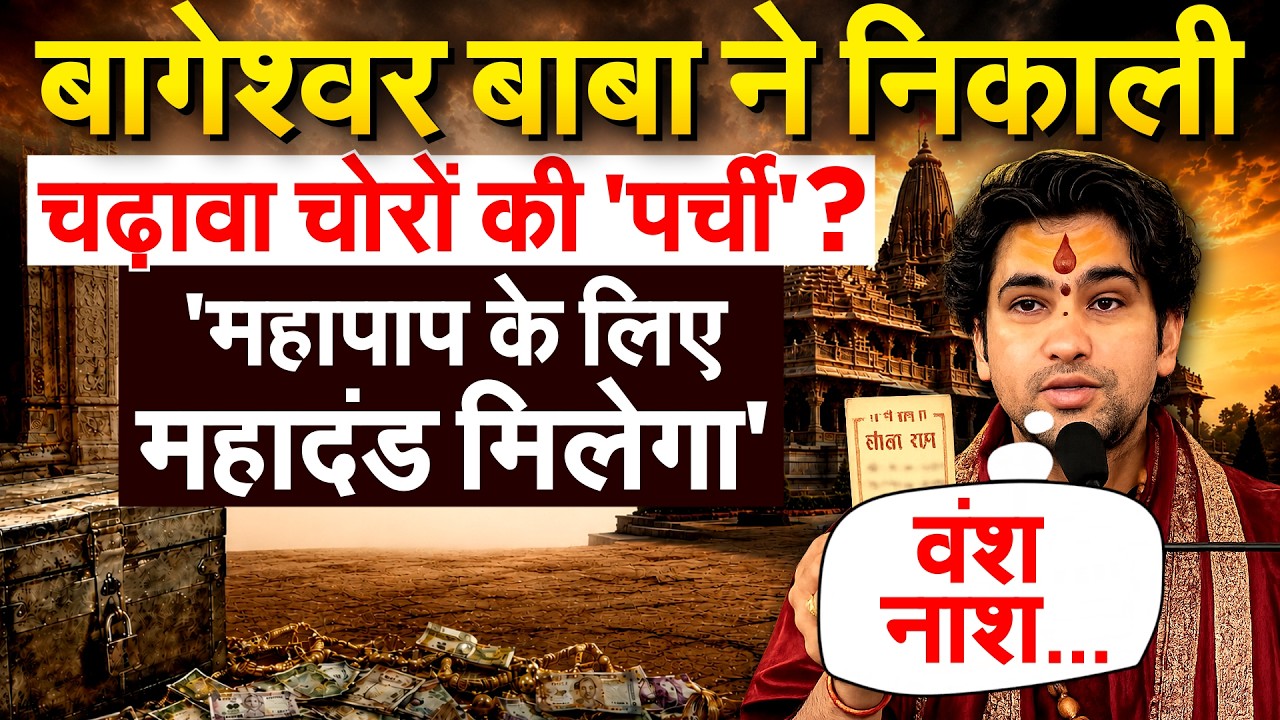 बागेश्वर बाबा ने निकाली चढ़ावा चोरों की 'पर्ची' ? 'महापाप के लिए महादंड मिलेगा'