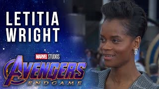 Letitia Wright at the Premiere