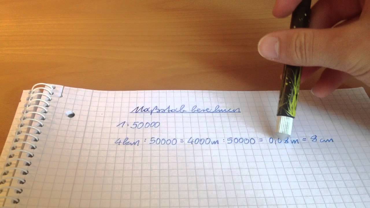 Maßstab berechnen Mathe Anleitung YouTube