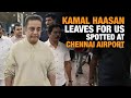 Megastar Kamal Haasan Leaves for US, Spotted at Chennai Airport | News9