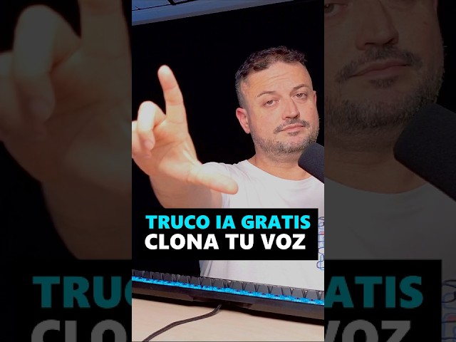 TRUCO de IA para clonar tu voz GRATIS  #inteligenciaartificial #chatgpt #bigdata #vozIA