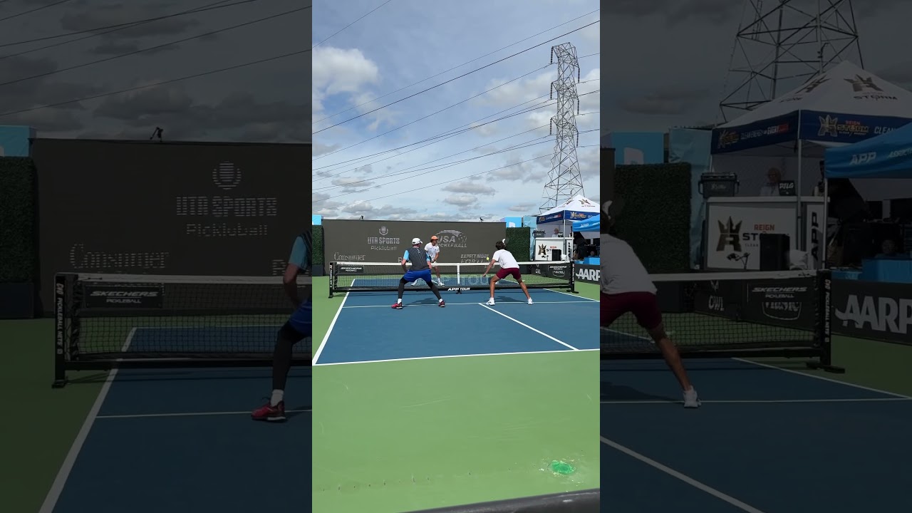 The Filthy Angle Finish!😮‍💨 #pickleball #shorts