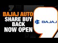 Bajaj Auto Share Buyback Now Open | All You Need To Know