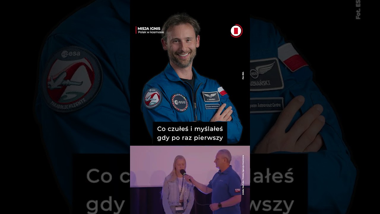 Sławosz o widoku na Ziemię. Kosmiczne lekcje #shorts #sławosz