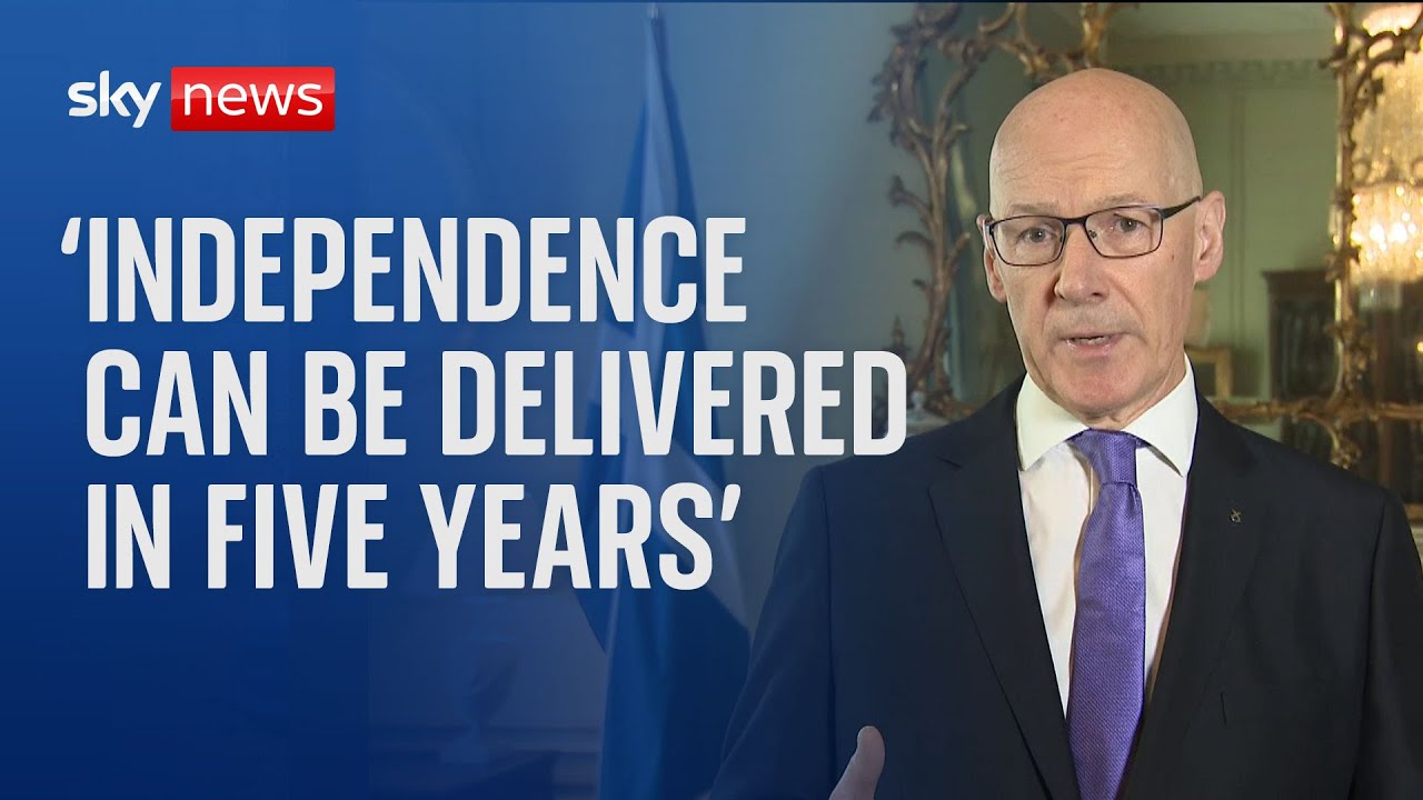 'Independence can be delivered in five years' says Scotland's first minister John Swinney