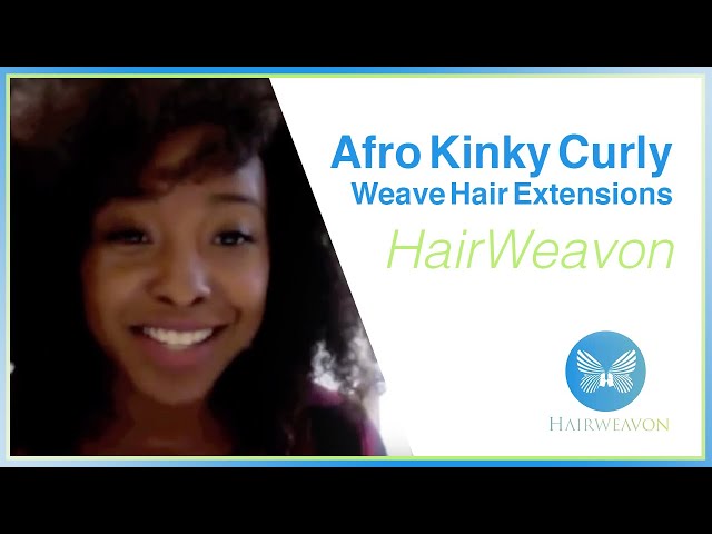Afro Kinky Curly Weave Hair Extensions
