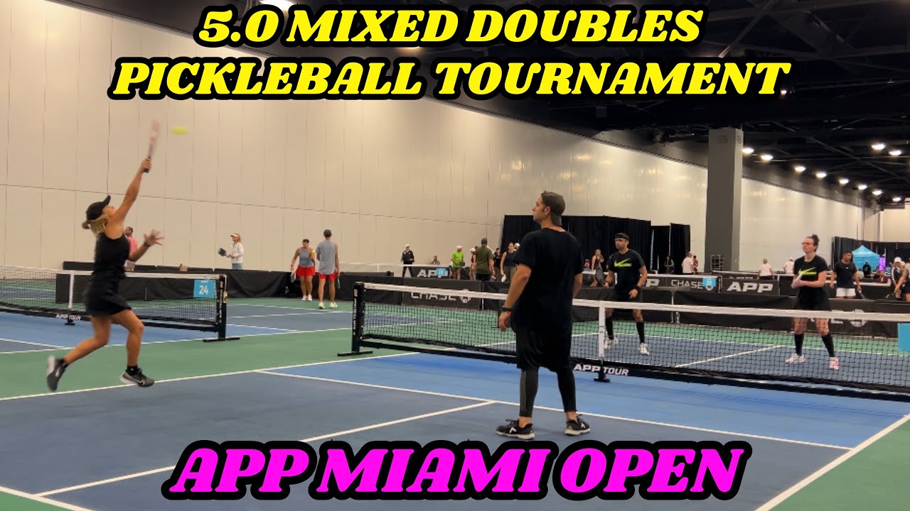 5.0 Mixed Doubles Pickleball Tournament | Matt & Ali vs Ashwin & Robyn | APP Miami Open