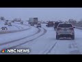 Blizzard and icy weather conditions cause travel troubles