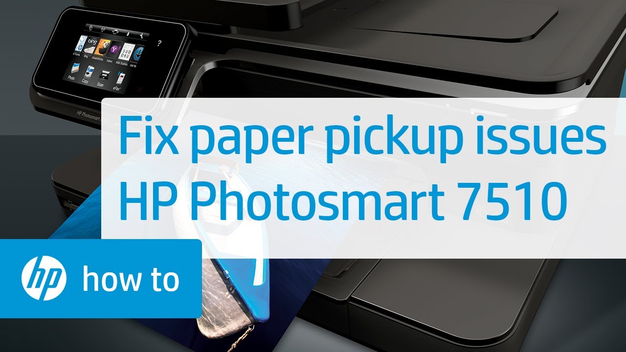 Fixing Paper Pick-Up Issues - HP Photosmart 7510 e-All-in-One Printer ...