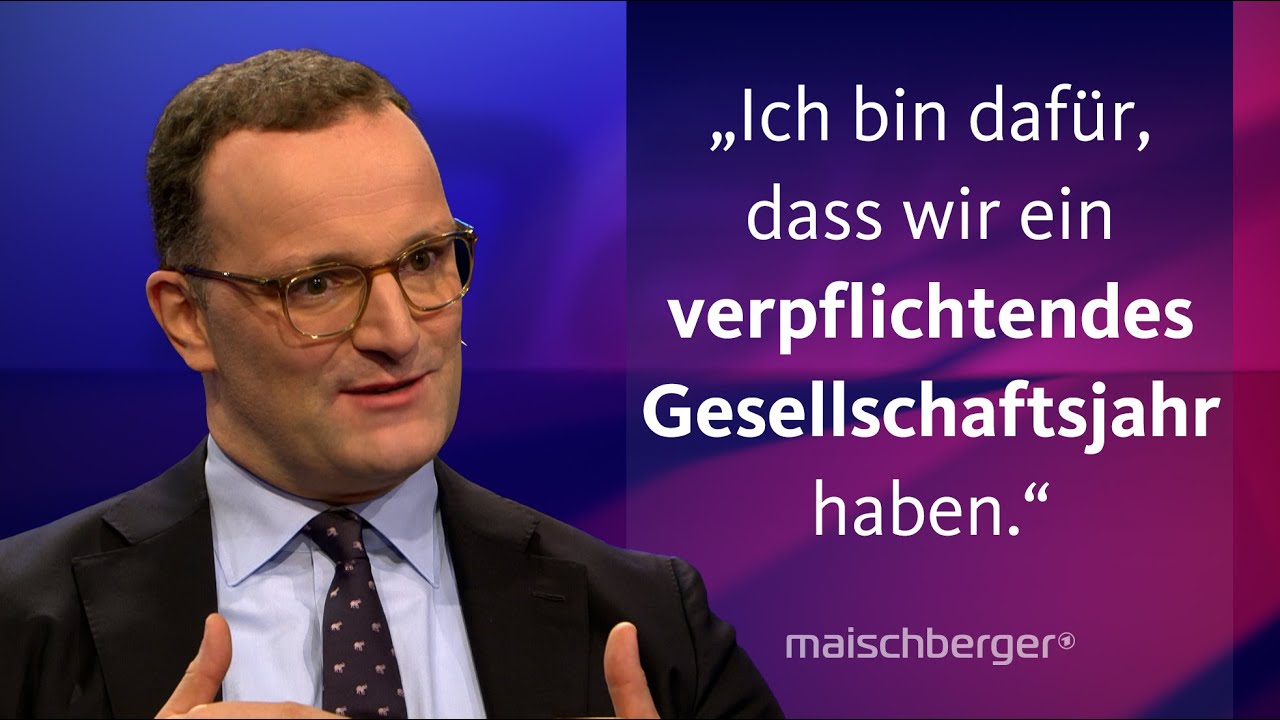 Renteneintrittsalter wird „schrittweise weiter steigen müssen“: Jens Spahn im Gespräch |maischberger