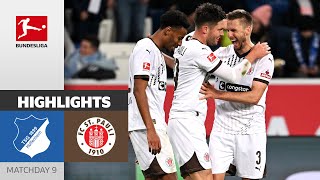 St. Pauli Secures BIG POINTS! | TSG Hoffenheim — FC St. Pauli 0-2 | Highlights | Matchday 9 — BULI