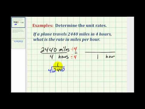 Example 1: Determine Unit Rate (MPH) ( Video ) | Measurement | CK-12 ...